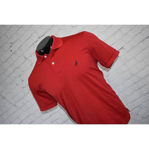 Nautica Golf Polo Shirt Men Size Medium Performance Polyester - Picture 6 of 6
